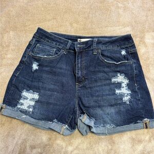 Women's Distressed Denim Shorts
